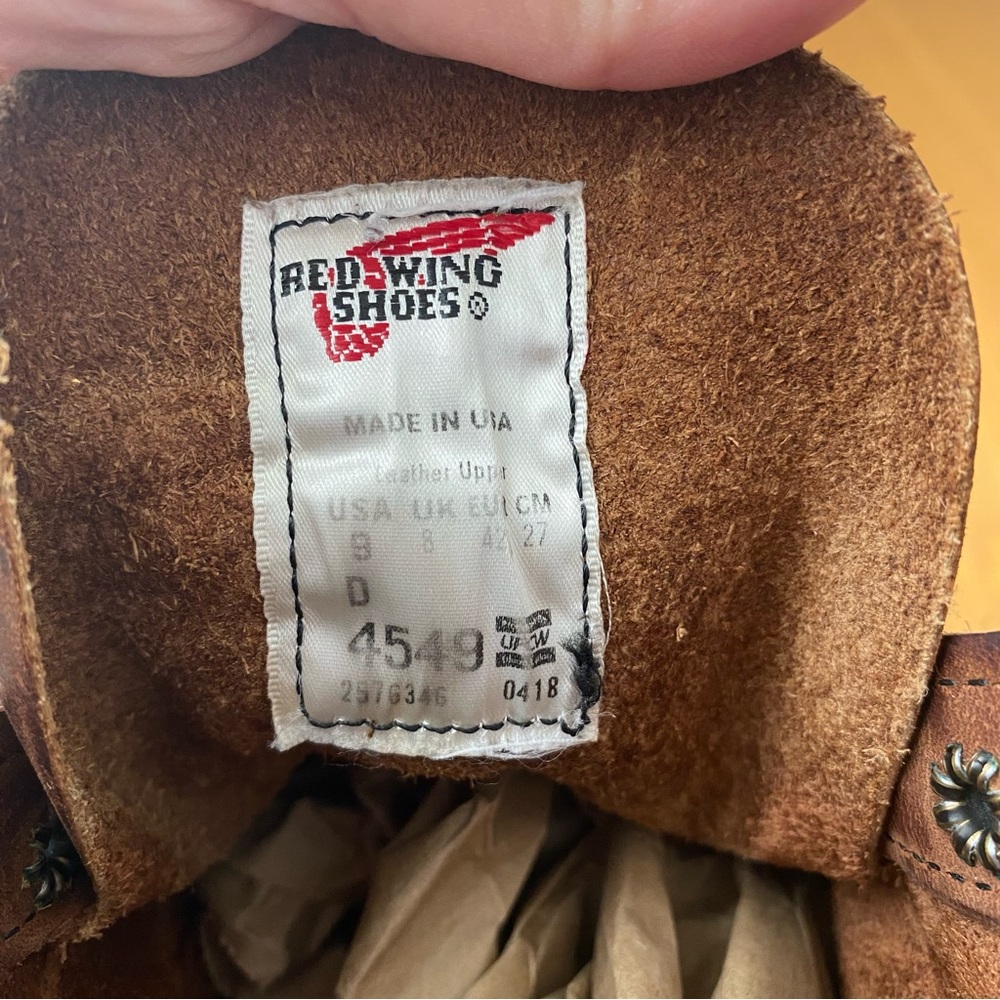 Men’s Red Wing Rover Boot, Bourbon Yuma, Size 9 - Picture 10 of 10
